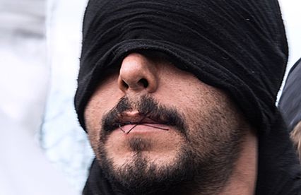 Protest przeciwko likwidacji obozu w Calais