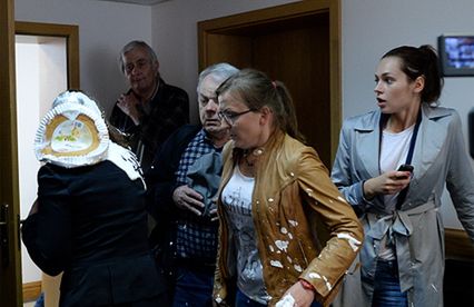 Sędzia zaatakowana tortem podczas rozprawy ws. Kiszczaka