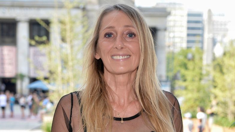 Beata Pawlikowska zadaje szyku w prześwitującej sukience mini