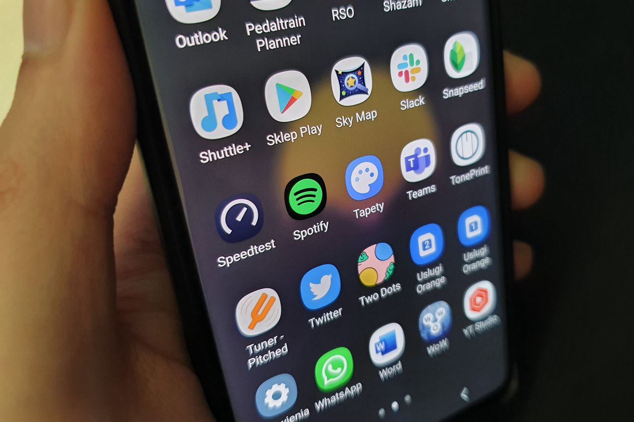 Aplikacje w smartfonie z Androidem
