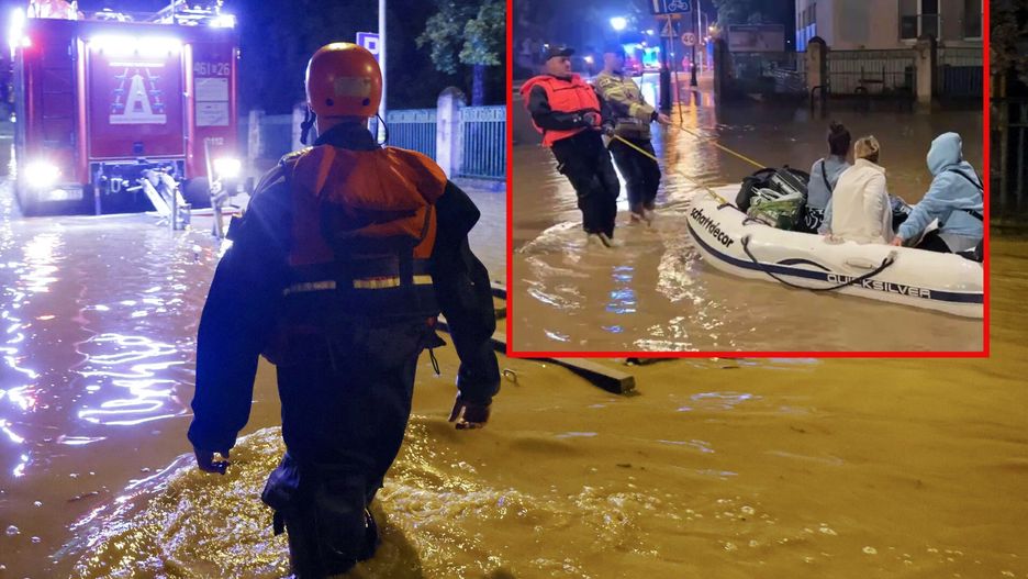 Powódź w Nysie. Ewakuacja w bezpieczne miejsce pacjentek  