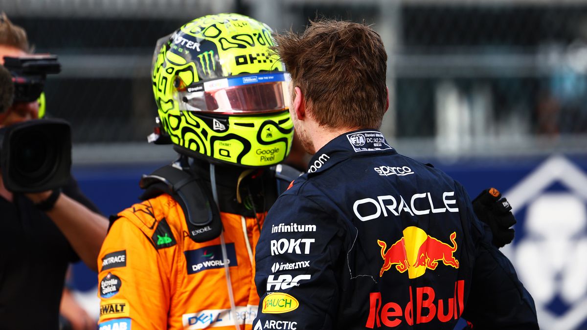 Materiały prasowe / Red Bull / Na zdjęciu: Lando Norris (z lewej) i Max Verstappen