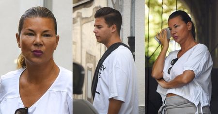 Edyta Górniak nawiedza Allana pod jego mieszkaniem. Nie tryskała humorem... (ZDJĘCIA)