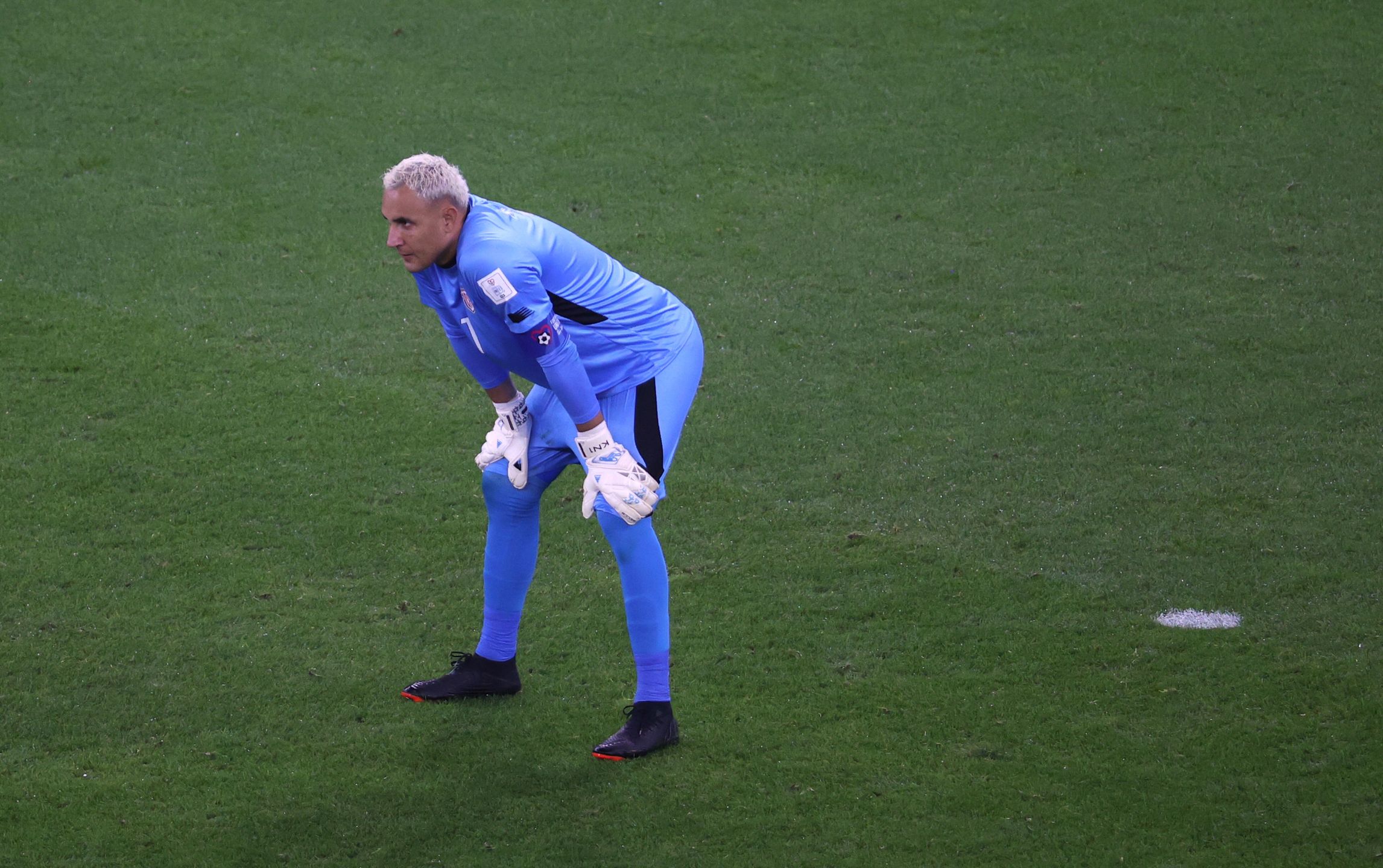 Goalkeeper Keylor Navas of Costa Rica during the FIFA World Cup 2022 group E soccer match between Spain and Costa Rica at Al Thumama Stadium in Doha, Qatar, 23 November 2022. EPA/Abedin Taherkenareh Dostawca: PAP/EPA.