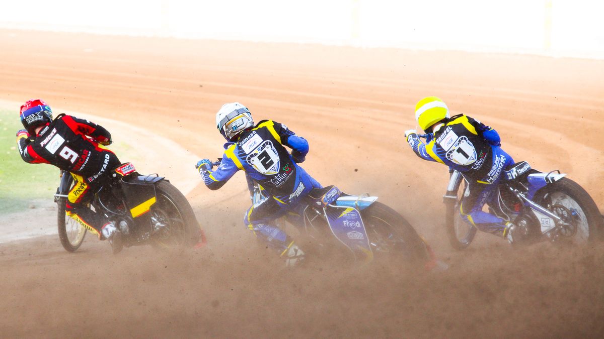 WP SportoweFakty / Katarzyna Łapczyńska / Na zdjęciu: Max Fricke w kasku czerwonym