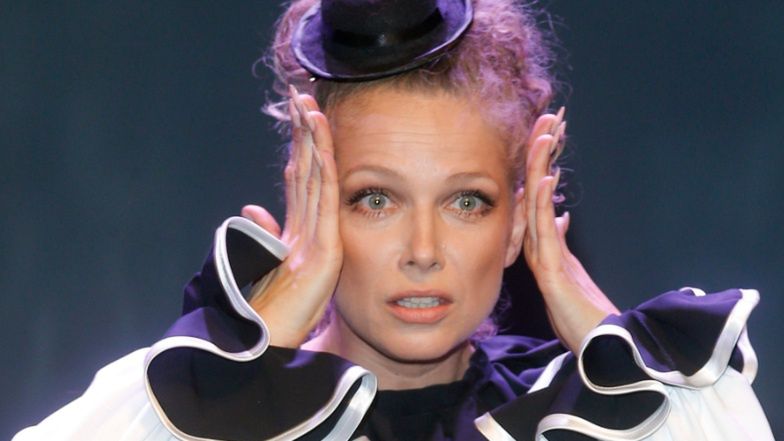 Joanna Liszowska prezentuje wdzięki na próbie w Teatrze Polonia