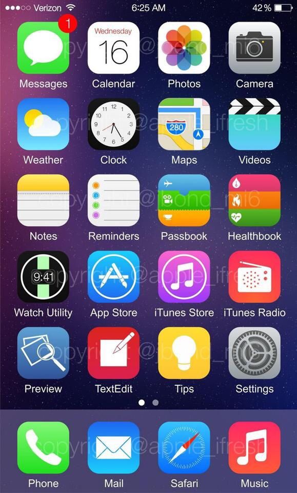 Zrzuty ekranu z iOS 8, możliwy wygląd iPhone'a 6 i Xperia Z2 w Polsce 23
