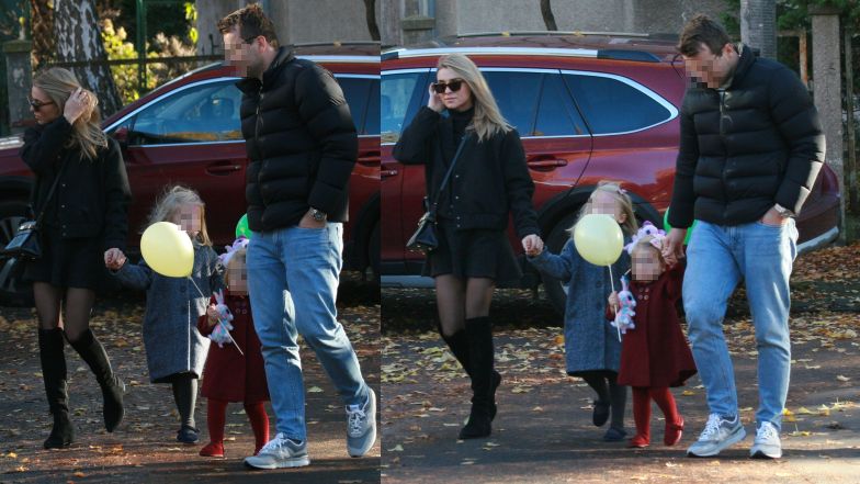 Katarzyna Tusk "przyłapana" przed domem rodziców