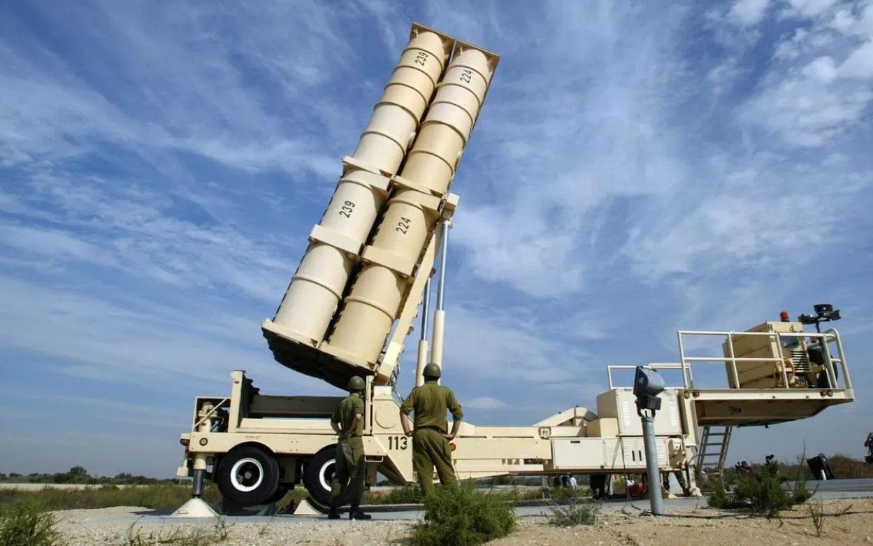 Arrow-3 anti-aircraft missile launcher