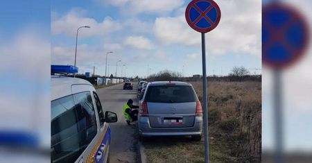 Mieszkańcy wezwali służby. Mundurowi walczą z nielegalnym parkowaniem przy lotnisku
