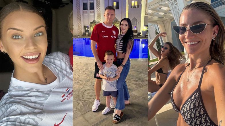 Polskie WAGs zlatują się do Kataru: Marta Glik, Ola Frankowska, Julia Bednarek i WYPOCZYWAJĄCE nad basenem Anna Lewandowska z Agatycze (ZDJĘCIA)