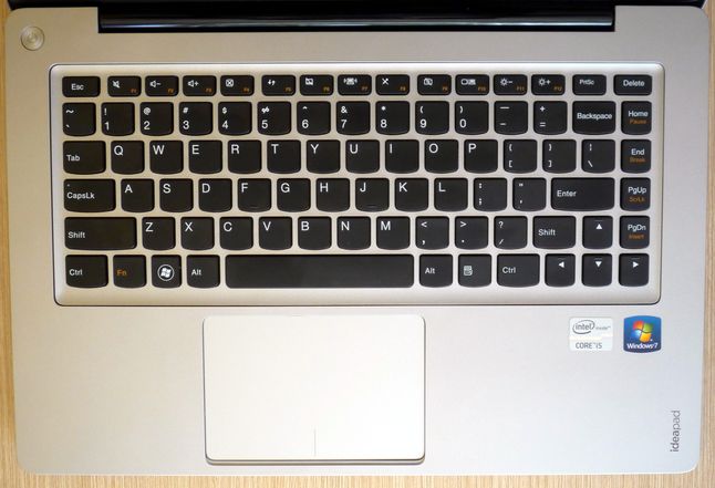 Lenovo IdeaPad U310 - klawiatura i clickpad