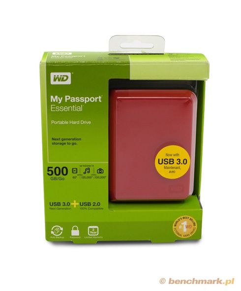 WD My Passport Essential 500GB