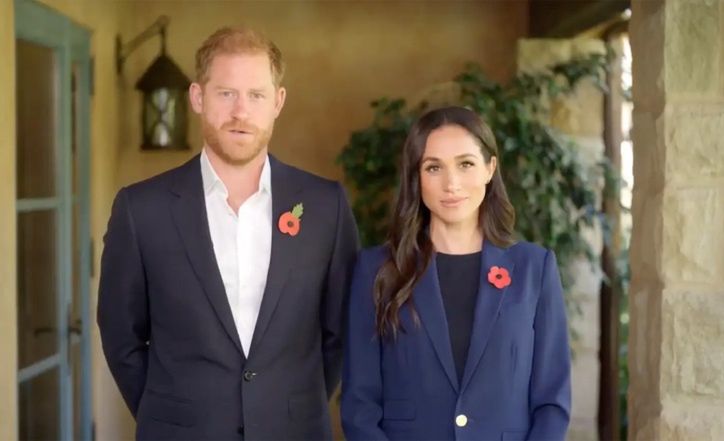 Meghan Markle and Prince Harry at their first appearance in months