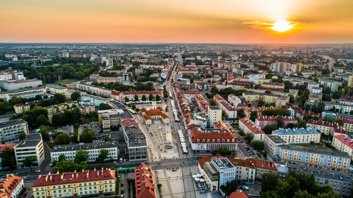 Białystok - krajobraz z lotu ptaka