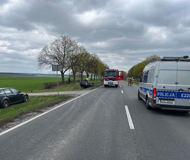 Wypadek na DK32 koło Sulechowa. Jedna osoba ranna, droga zablokowana