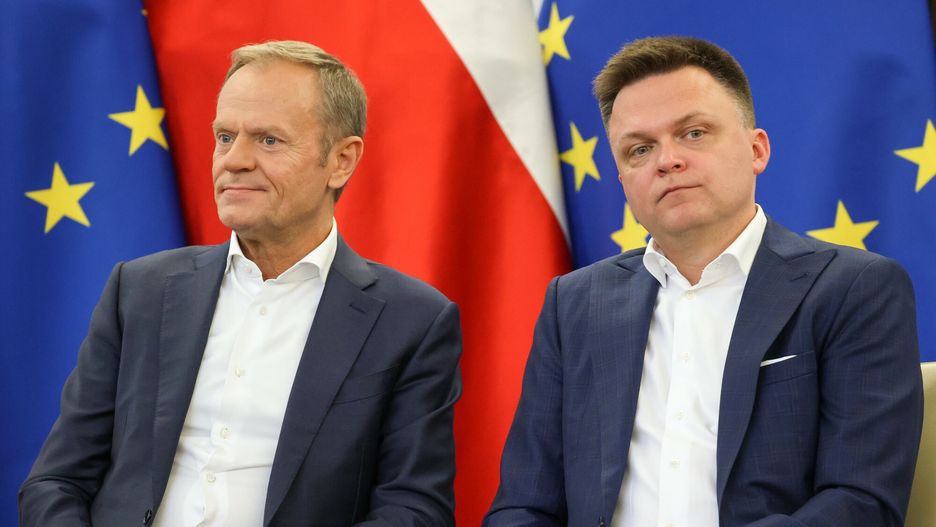 Donald Tusk i Szymon Hołownia