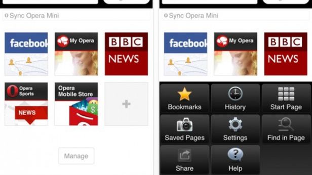 Opera Mini 7 dla iOS 1