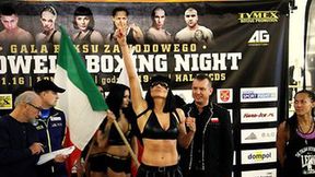 Ceremonia ważenia przed galą boksu zawodowego Budweld Boxing Night w Łomiankach (galeria)