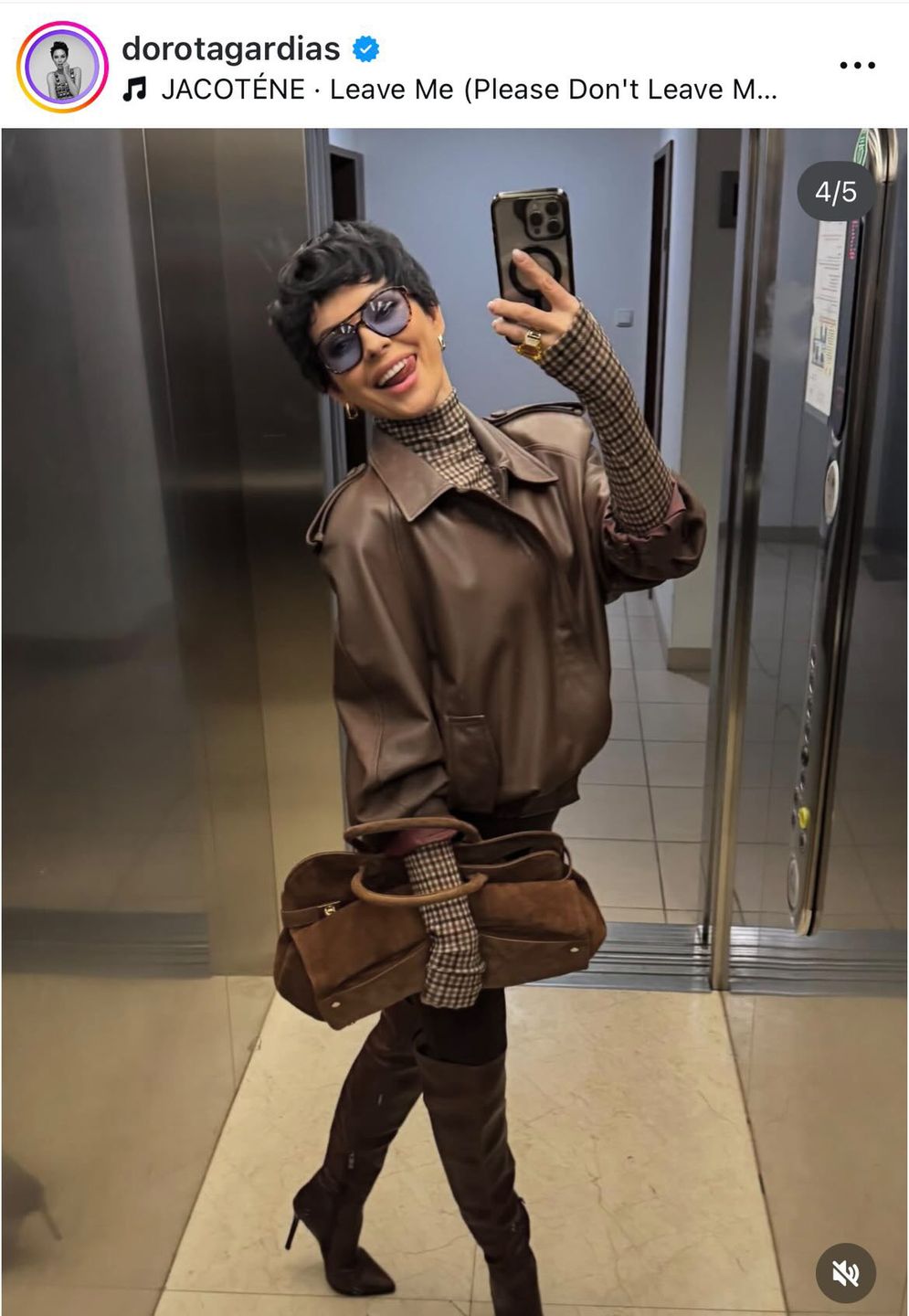 Dorota Gardias w jesiennej stylizacji