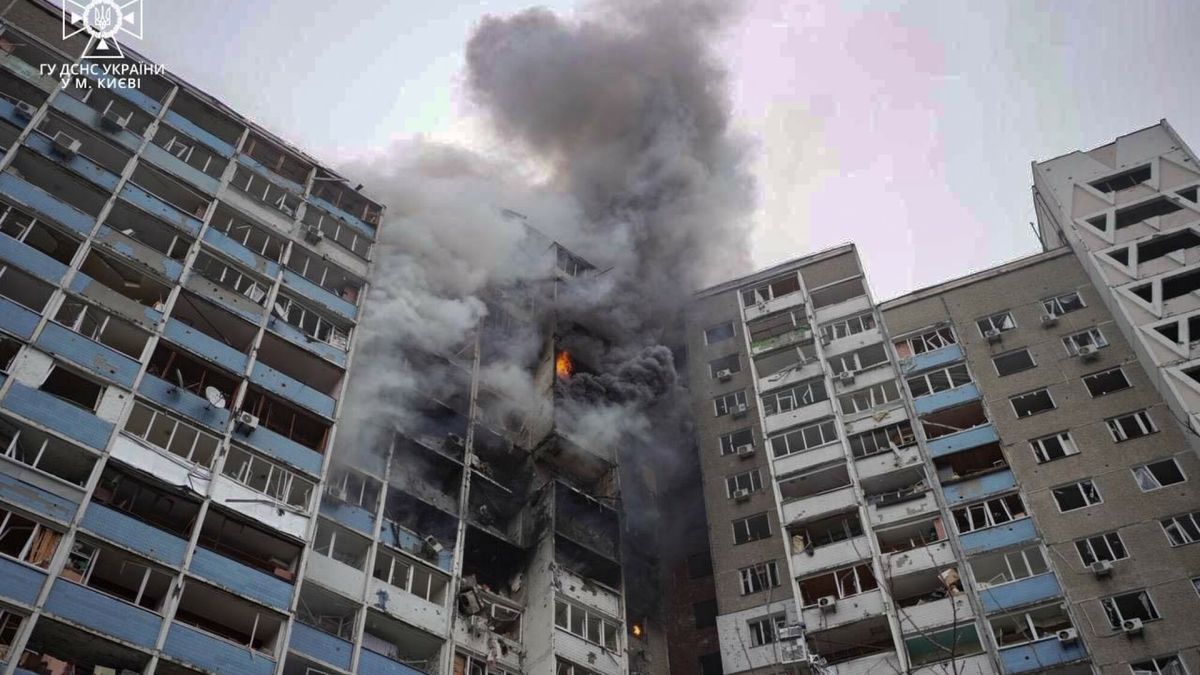 Obwód dniepropietrowski w Ukrainie po ataku rosyjskich rakiet