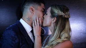 Luis Suarez i jego śliczna małżonka odnowili przysięgę. Wśród gości Messi i Neymar