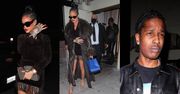 Szczupła Rihanna w kusej sukience i skwaszony ASAP Rocky idą na romantyczną kolację w Hollywood (ZDJĘCIA)
