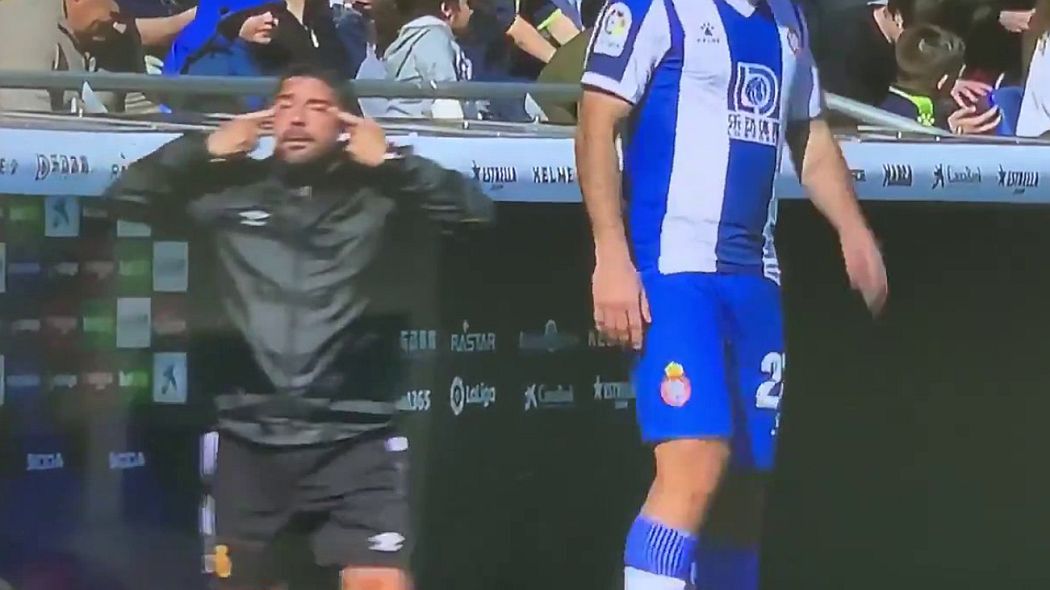 Twitter / Ultra_Suristic / Skandal w meczu Espanyol - Mallorca w La Liga