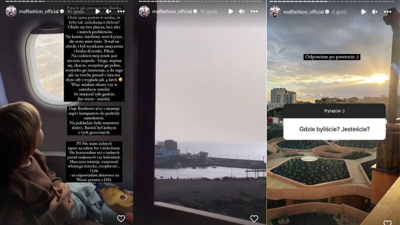 Maffashion relacjonuje wakacje z Bastianem. Towarzyszy jej też ukochany