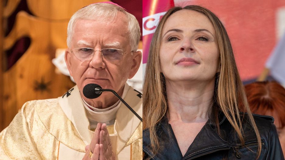 Abp Marek Jędraszewski i Agnieszka Dziemianowicz-Bąk