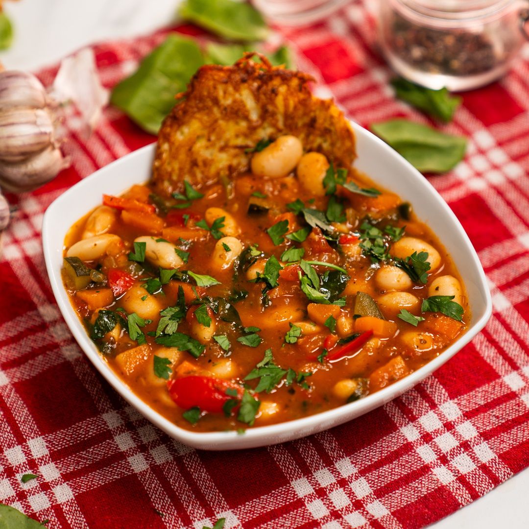 Goulash soup with beans