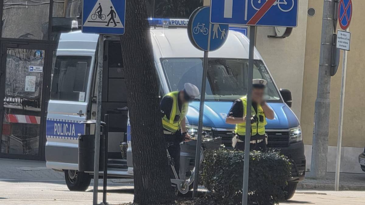 Potrącenie rowerzystki na ul. Zamojskiej