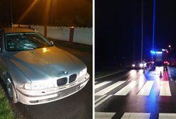 Wypadek śmiertelny w Niepołomicach. Pijany kierowca BMW potrącił pieszego na pasach i uciekł