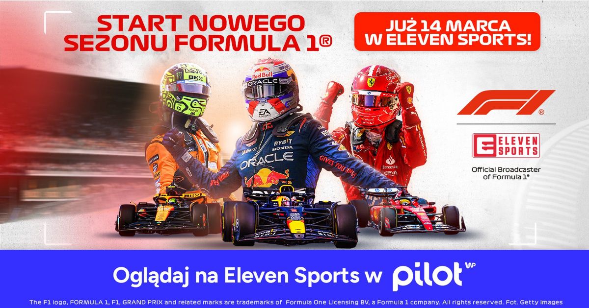 Oglądaj F1 na kanałach Eleven Sports w Pilocie WP