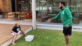 Neymar zażartował ze swojego syna. Ośmiolatek tego się nie spodziewał! (wideo)