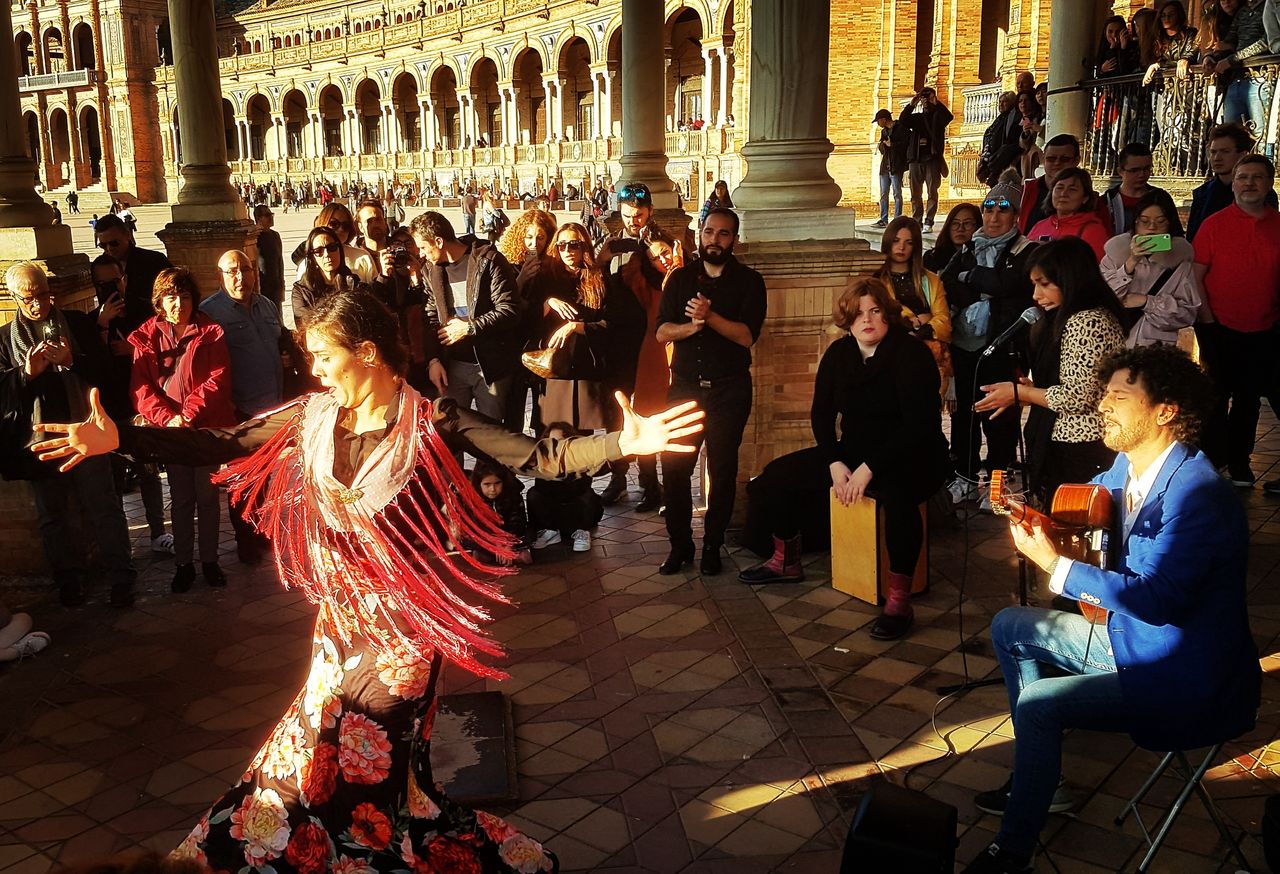 Flamenco w centrum Sewilli