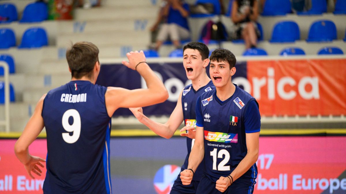 Materiały prasowe / CEV / Na zdjęciu: siatkarze reprezentacji Włoch U-17