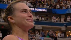 Ten widok mówi wiele. Sabalenka nie mogła powstrzymać łez