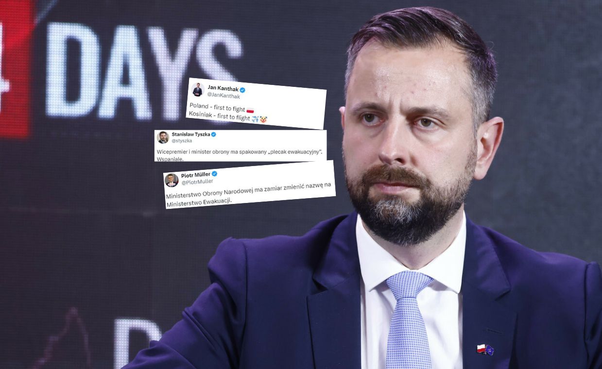 "Ministerstwo ewakuacji". Politycy kpią z szefa MON