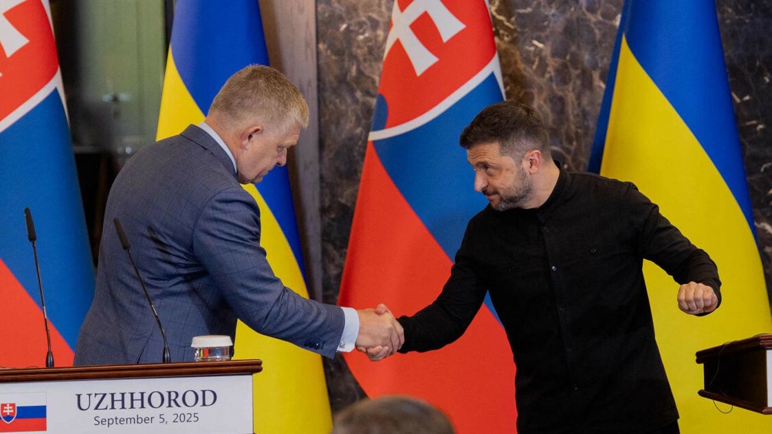 Fico i Zełenski w Użhorodzie