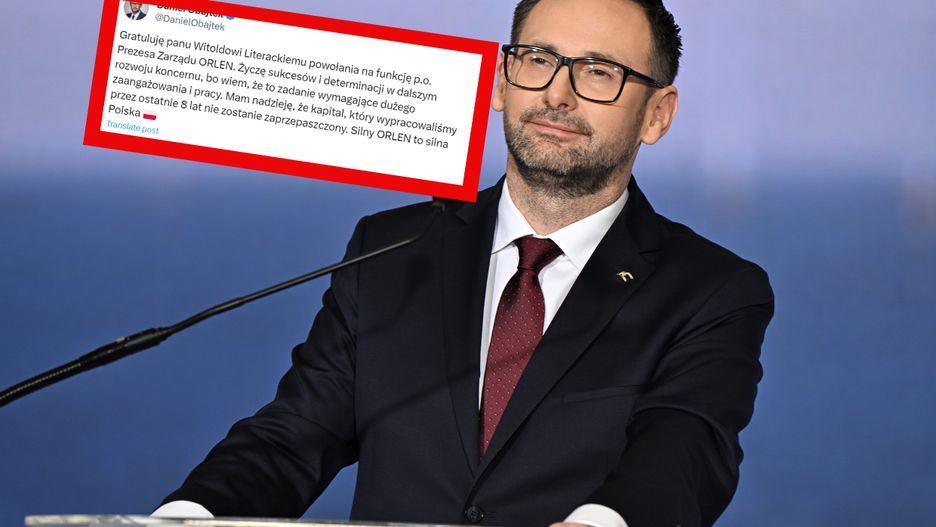 Obajtek gratuluje nowemu prezesowi Orlenu.