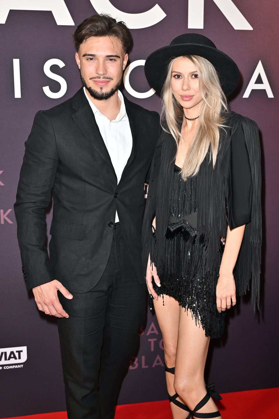 Leon Myszkowski z Ksenią na ściance