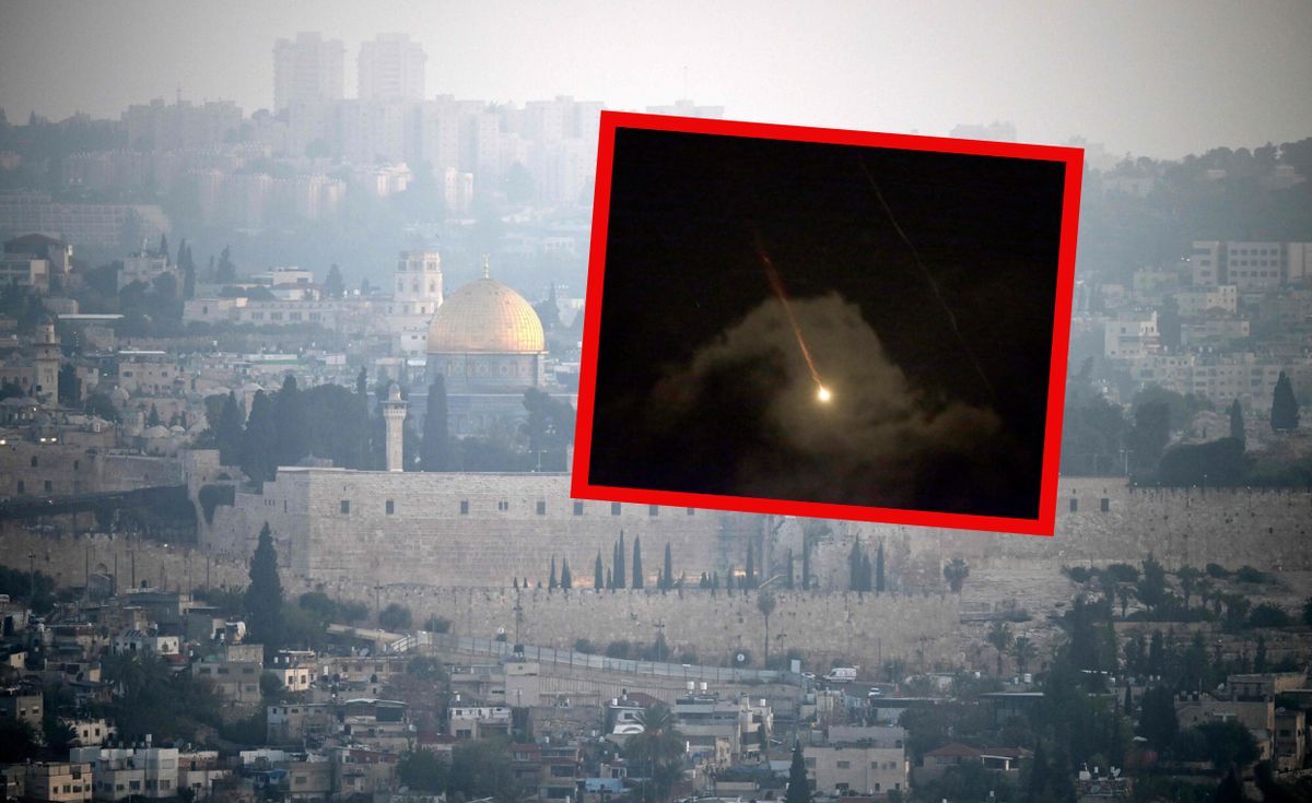 Panorama Jerozolimy w niedzielę po ostrzale z Iranu