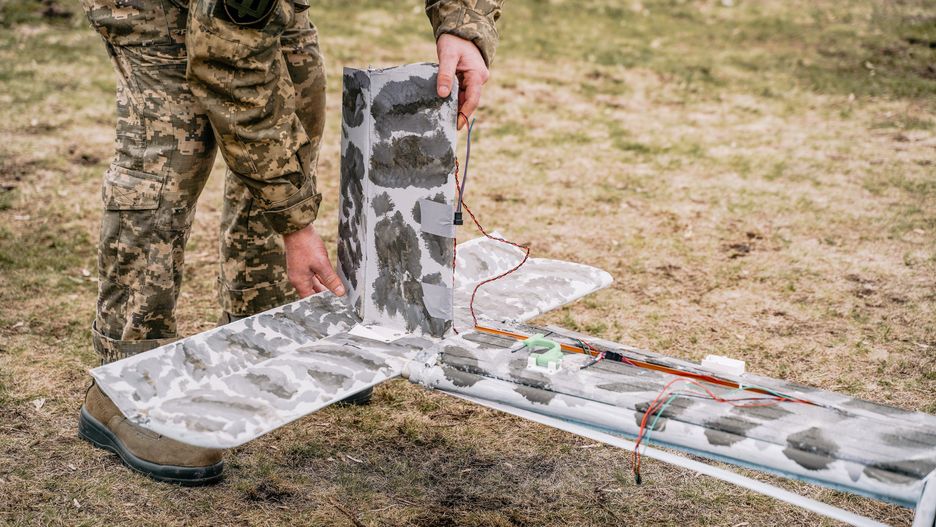 Ukraińskie wojsko przeprowadza próbne loty dronów powietrznych pod Charkowem