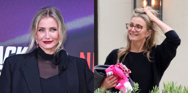 Cameron Diaz w codziennej odsłonie. 52-latkę "przyłapano" w dresach i bez makijażu