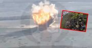 Dron kamikaze wysadził górę min. Ukraińcy pokazali nagranie