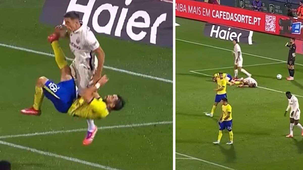 YouTube / Eleven Sports / Na zdjęciu: upadek Jana Bednarka