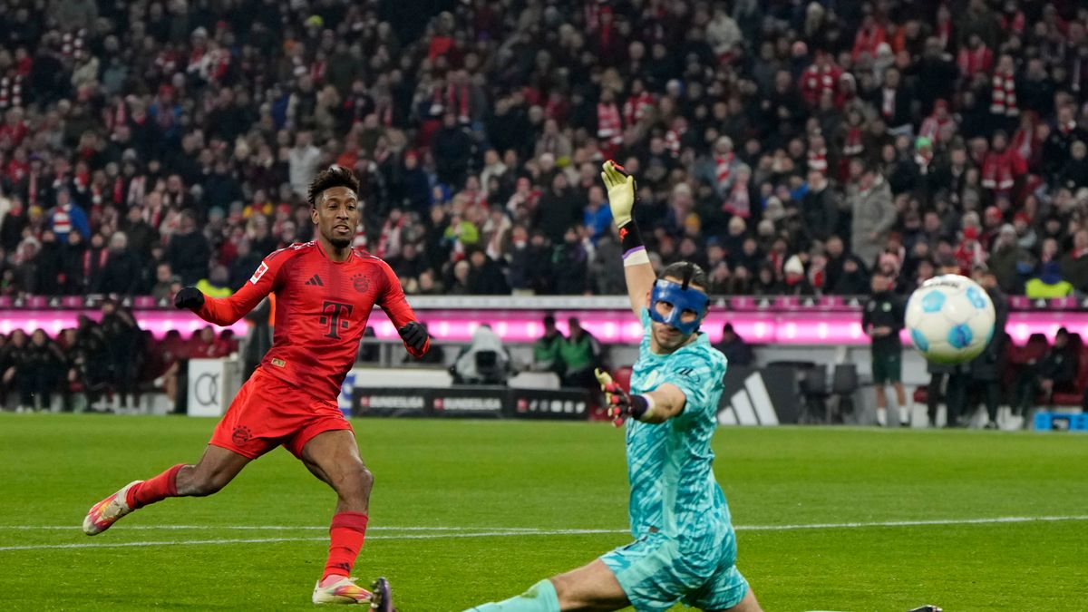 Getty Images / S. Mellar/FC Bayern  / Na zdjęciu: Kamil Grabara nie zatrzymał Bayernu