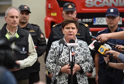 Premier Beata Szydło na terenach zniszczonych przez nawałnice