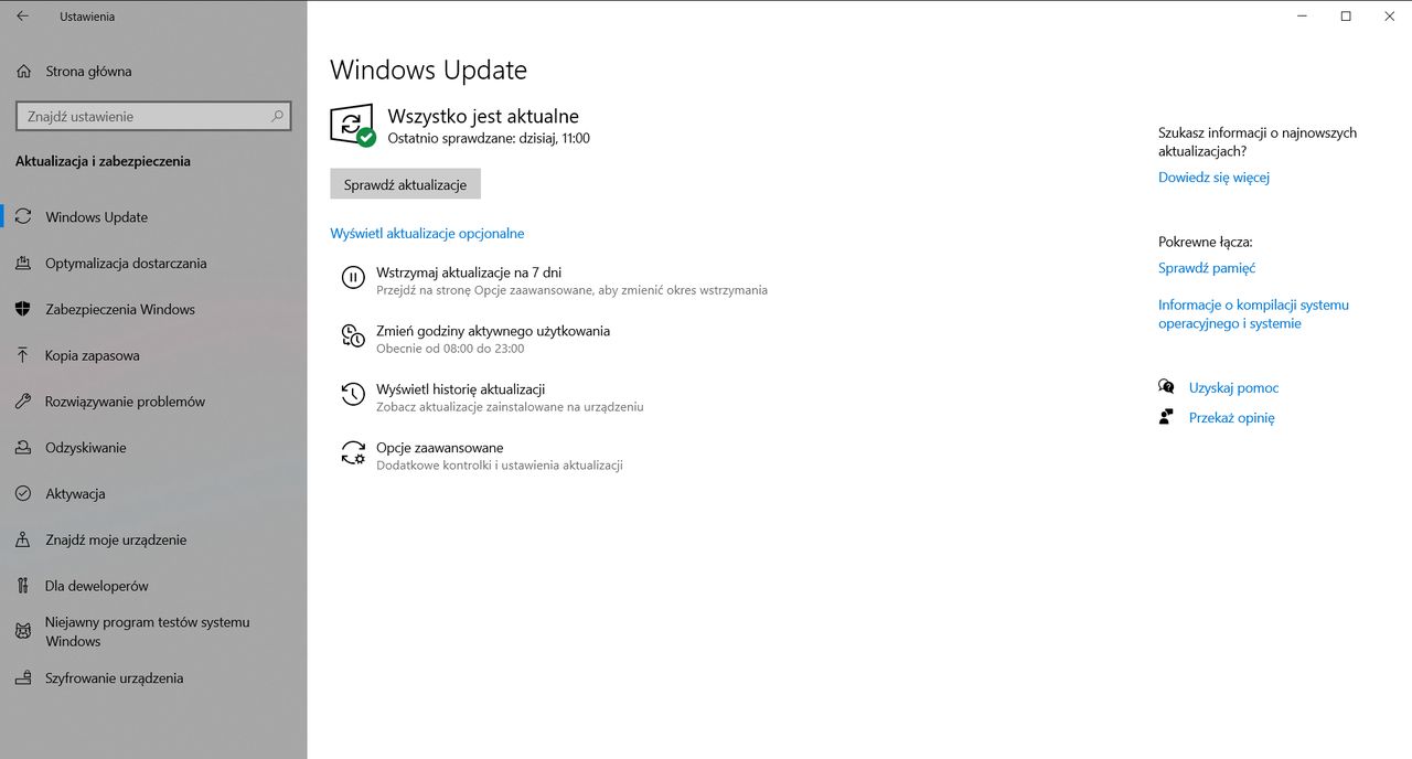 Windows Update w Windows 10